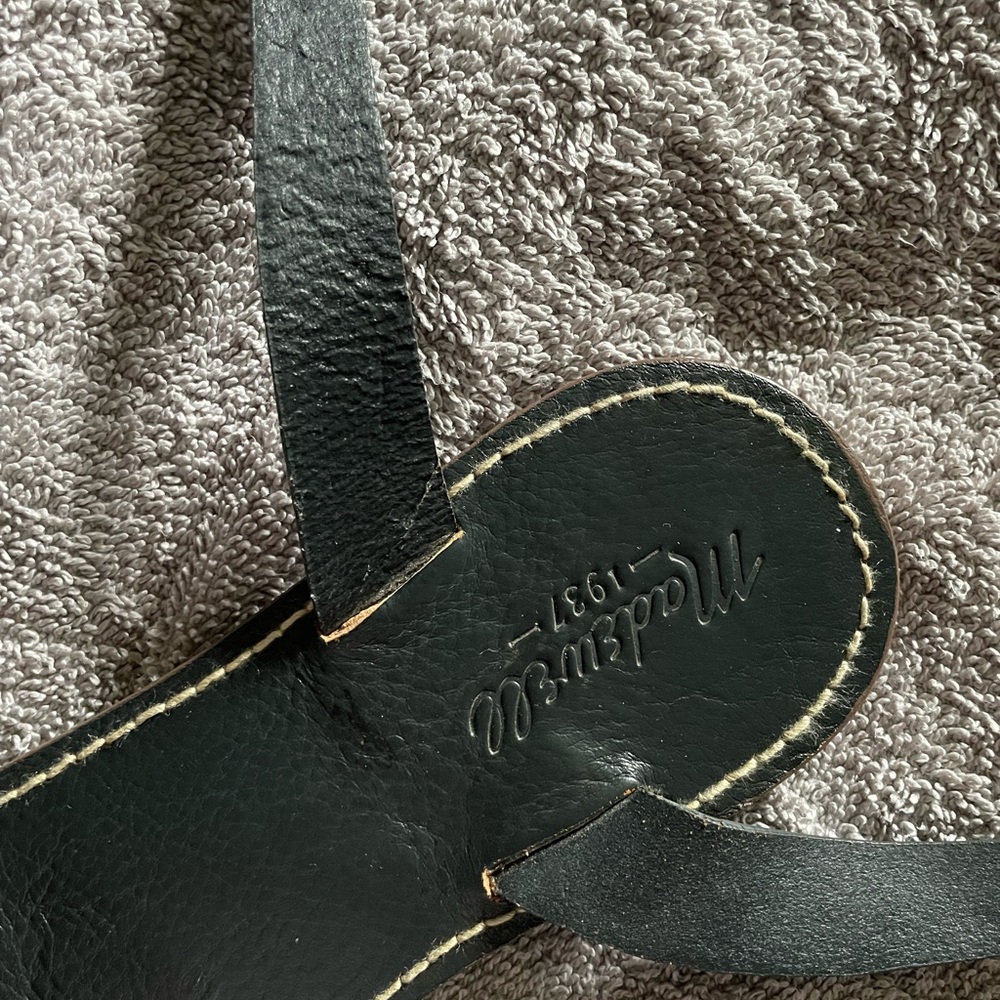 Madewell Black Leather Sandals - Picture 14 of 16